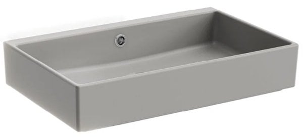 VitrA 7404B076-1859 ArchiPlan Tezgah Üstü Lavabo 60cm,Mat Taş Gri.